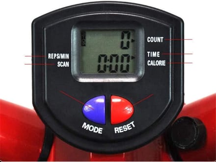 Mini Stepper - Twister Stepper - Thuis Fitness - Met Trainingscomputer - 150KG Belastbaar - Rood