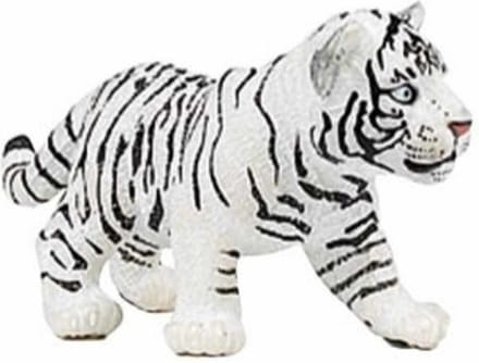 Speelfiguur - Wild dier - Tijger - Welp - Wit