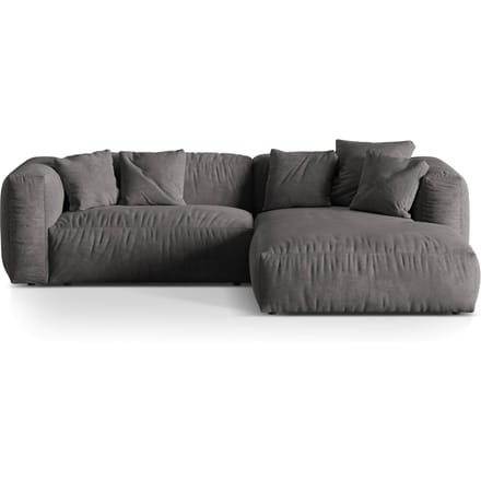 Hoekbank Martina rechts velvet | Micadoni