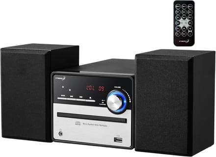 Retro Mini Hifi-set – CD/CD-R/CD-RW/MP3 – FM-radio – USB – LED-display – Stereo Met Luidsprekers