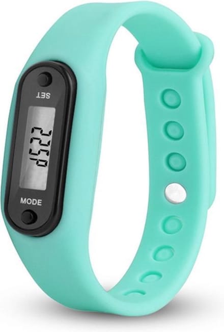 Digitale stappenteller | calorieteller | smal | mint groen