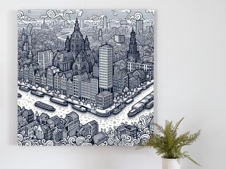 Kunstprint | Wanddecoratie | Canvas | 100 × 100 cm
