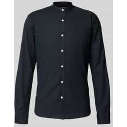 Slim fit vrijetijdsoverhemd met opstaande kraag, model 'Oxford'