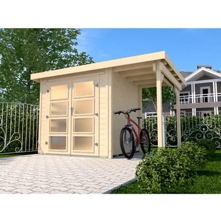 Weka Tuinhuis Met Overkapping 321 Type A Gr5 250x414cm