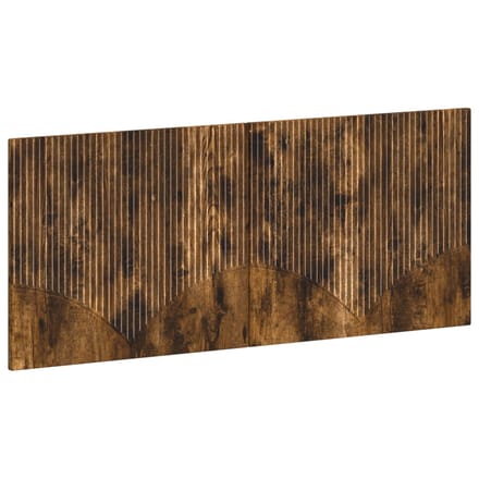 vidaXL - Wandgemonteerd - Hoofdbord - HOORN - Gerookt - eiken - Bewerkt - hout