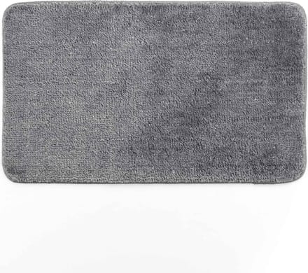 Livetti © Badkamermat Toiletmat Badmat 45x75cm-Grijs met Zilver Glans