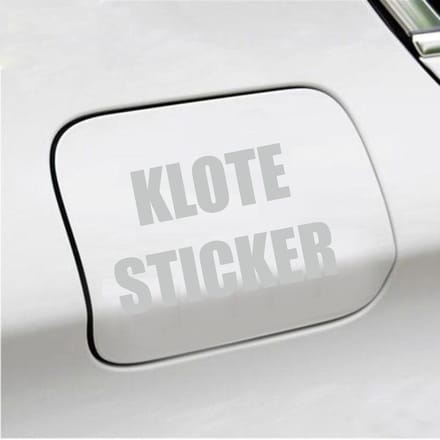 Bumpersticker - Klote Sticker - 8,2 X 12,7 - Licht Grijs