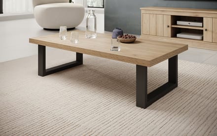 Meubella - Salontafel Vince - Eiken - 130 cm