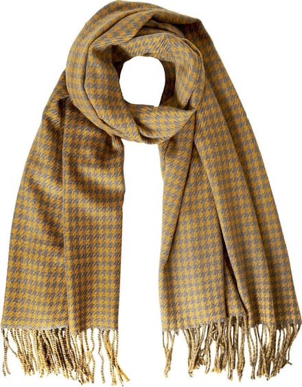 Sjaal Gingham - Okergeel