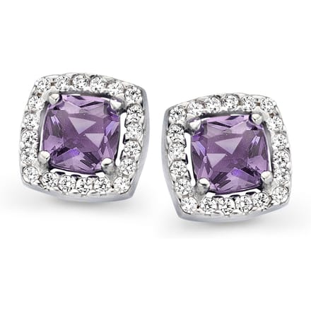 Orphelia 'Faustine' Dames 925 Sterling Zilveren Stud Oorbellen - Zilver ZO-7199/LA