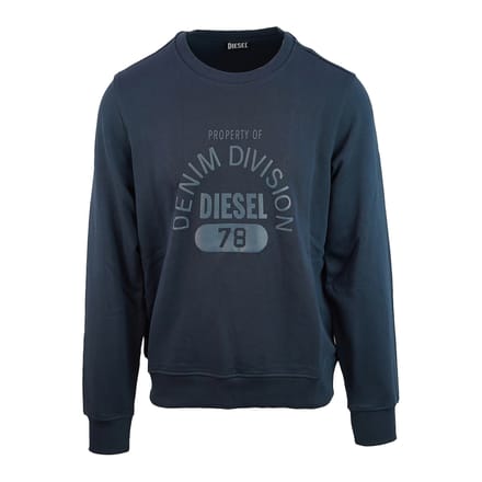 Diesel Heren Divisie Logo Sweatshirt (Blauw)