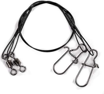 Spro Power Catcher - Stainless Wire Leaders - 8kg - 20cm - 2 Stuks - Onderlijn - Grijs