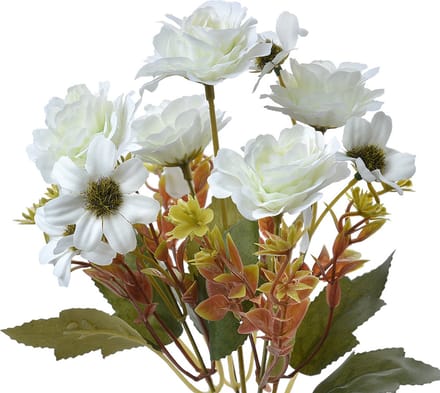 Clayre & Eef Kunstbloem 29 cm Wit Kunststof