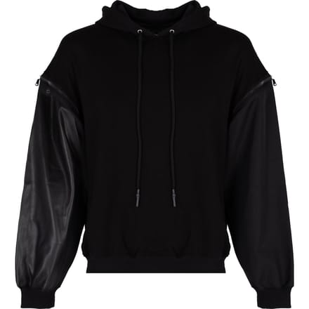 Les Hommes blouse Detachable Mannen zwart