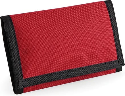 Bagbase Portemonnee - rood - 13 x 18 cm - portefeuille met klitteband