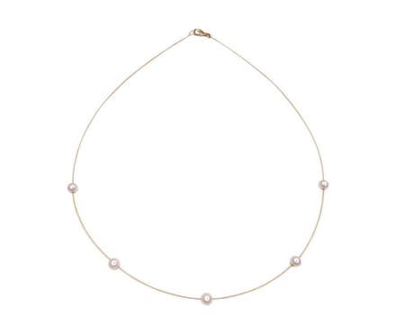 Gouden collier met parels