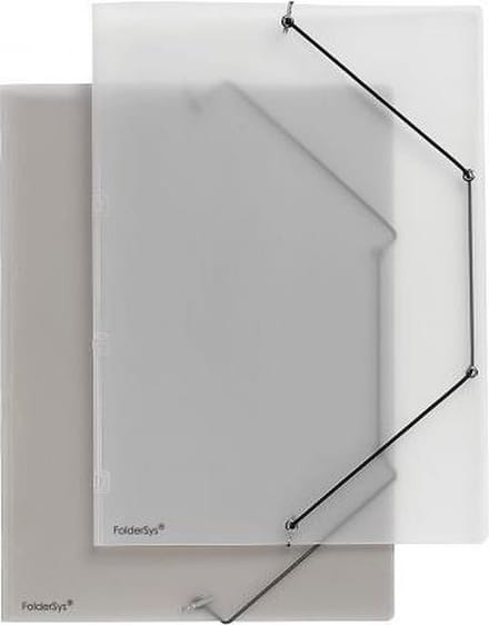 #*Elastomap Foldersys A4 PP meuitklapbare lipjes tbv ordner Span Folder Transparant314X230