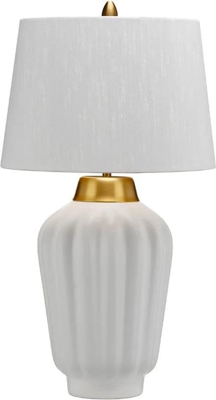 Quintiesse LED Tafellamp Bexley | 1X E27 Max 60W | White & Brushed Brass