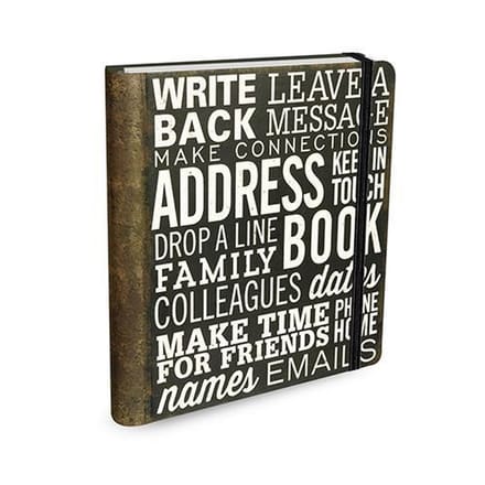 Peter Pauper Addressbook Large - Making Connections - 16x21 cm