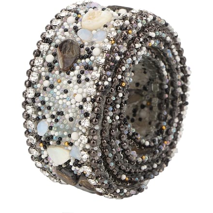 Rouleau de ruban décoratif en maille diamantée de 2,5 cm pour décoration de chaîne et strass (#06) noir