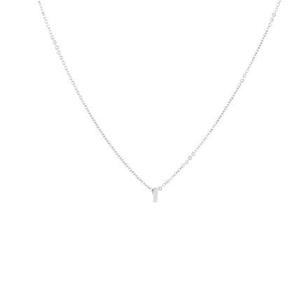 Letter-Ketting-I-Zilver