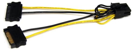 StarTech.com SATA Power to 8 Pin PCI Express Video Card Power Cable Adapter
