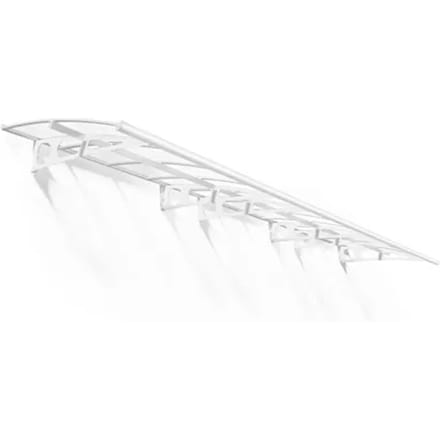 Canopia Veranda- En Deurluifel Bordeaux Helder Wit 140x670cm