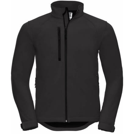 Russell Heren waterbestendig & winddicht Softshell-jasje (Zwart)