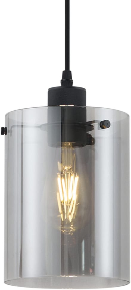 QAZQA dome - Moderne Hanglamp - 1 lichts - Ø 15 cm - Zwart - Woonkamer