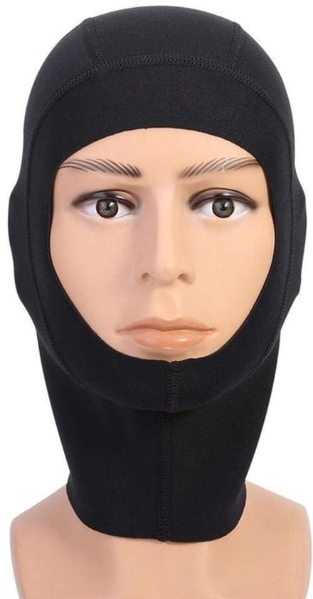 Allecto - Duikmuts - Neopreen - Ideaal voor snorkelen - Zwart