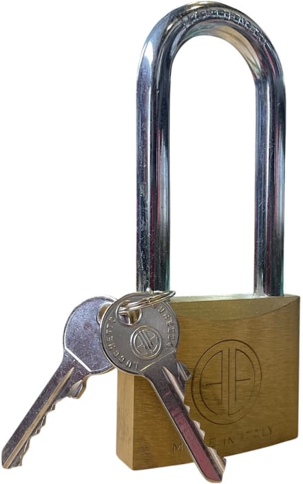 Hangslot groot 90mm - Staal - 2 sleutels