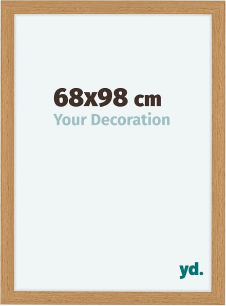 Your Decoration - Fotolijst 68x98 cm - MDF - Beuken - Como