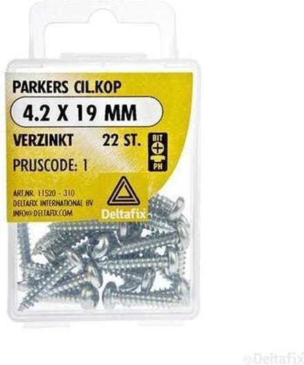 Spaanplaatschroeven Cilnderkop Pozidriv Verzinkt 4.2x19mm