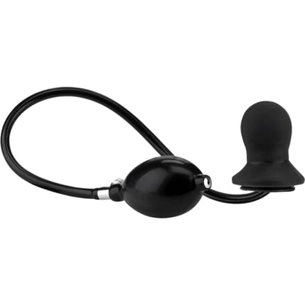 Rimba - Opblaasbare Latex Buttplug Met Massieve Kern
