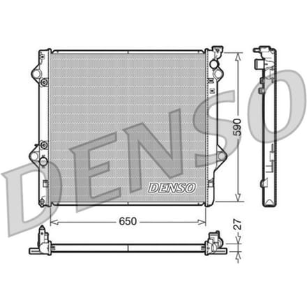 Radiator, motorkoeling DENSO DRM50047