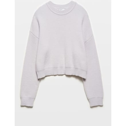 Dames Effen Ontspannen Crew Neck Trui