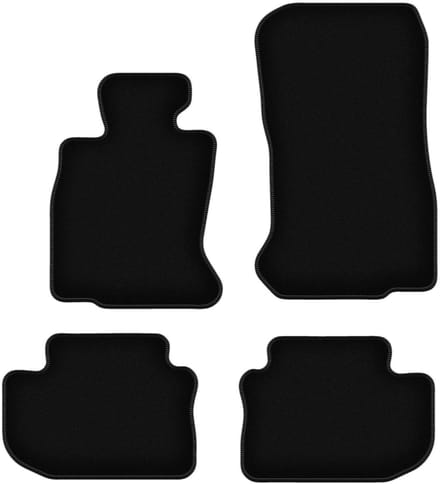 BASIC zwarte veloursmatten voor: BMW 6 F06 Gran Coupé (2012-2019)