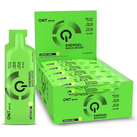 QNT Energel (25x55ml) Lemon Lime - Energie & Uithoudingsvermogen - Energie Gels