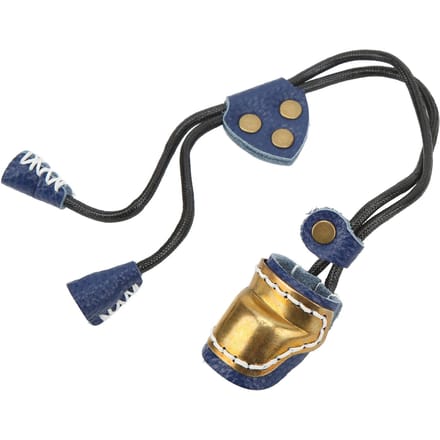 Protection de doigts pour tir à l'arc Protège-doigts en laiton et cuir Anneau de pouce pour tir à l'arc Équipement de tir à l'arc traditionnel Extérieur bleu