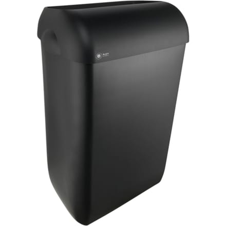 Afvalbak BlackSatino open inworp 43 liter zwart 331760