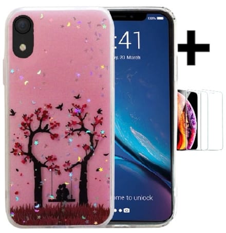 Hoesje Geschikt voor Apple iPhone XR silicone/TPU back cover print (2)