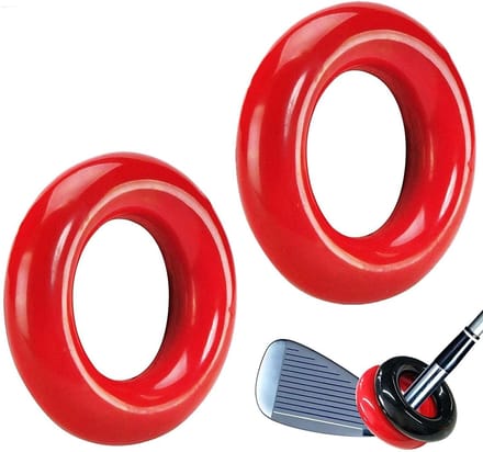 JHUBERS- Swing Ring - 2 Stuks - Gewogen Club - Warm Up Tool - Duurzaam - Metaal - 60mm Buitendiameter - Golfgewicht
