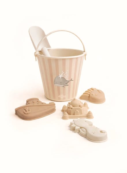 Mrs Ertha Beach Bucket Strandspeelgoed set - Emmer, schepjes en meer - Stripped Whale