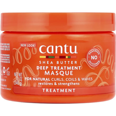 Cantu, Shea Boter voor Natuurlijk Haar, Diepwerkend Behandelingsmasker, 12 oz (340 g) brown