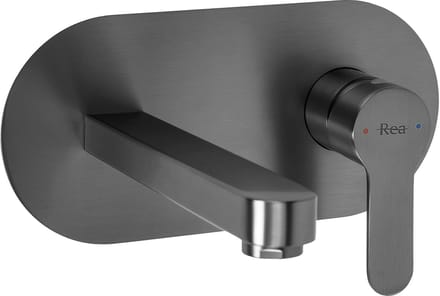 Rea - Arcos - Inbouw Wastafelkraan - Titanium - 18X20X10Cm