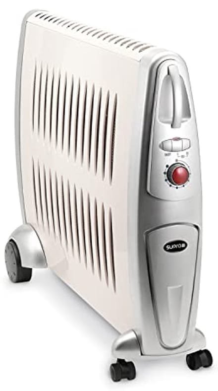 Elektrische Radiator 2000W - Grijze Kamverwarming met Keramische Afwerking