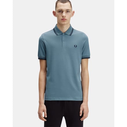 Fred Perry Twin tipped polo - stockport blue navy