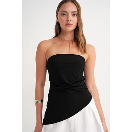 Off-shoulder Draped Blouse