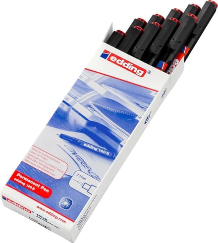 Permanent OHP Marker Edding 140S-04 rood