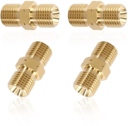 Allecto - Gas Hose Connector - 1/4 Inch Male Thread - 4 Pack